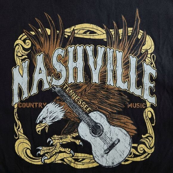 🦅🎸 Nashville Country Music Cowgirl Fringe Tie Concert T-shirt Tee Top M NWT - Picture 3 of 12